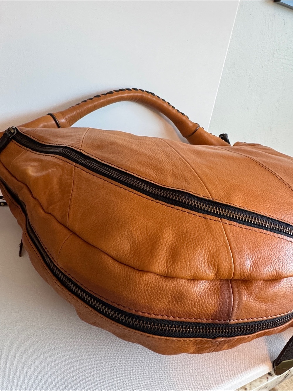 ORYANY Naimi Hobo Bag Whipstitch Slouchy Shoulder Bag Boho Chic - Picture 5 of 12